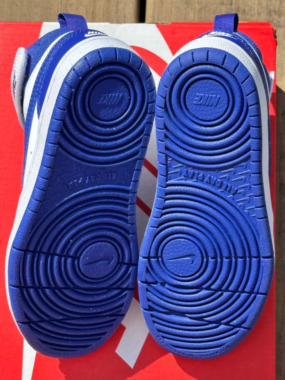 Nike Court Borough Mid Blue Youth Casual Everyday Sneaker Size 11C | 12C NEW